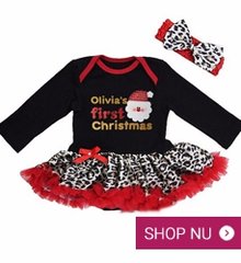 gelei Consumeren Toevallig Baby kerst jurken, feestjurk, Baby kerst kleding Snelle Levering -  meetje-pettiskirts