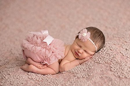 Luierbroek baby Fotoprop Dusty Pink