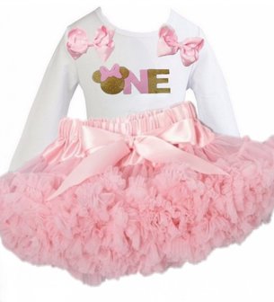 kleinhandel Philadelphia puree Roze Verjaardag jurk 1 jaar. De mooiste Shop je hier online! -  meetje-pettiskirts