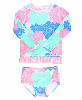 Bikini lange mouw pastel UV bescherming 56-140 