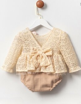 Sweet Girls Overall beige creme 