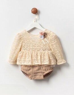 Sweet Girls Overall beige creme 