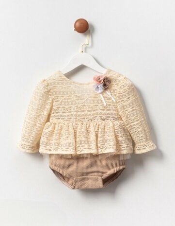 Sweet Girls Overall beige creme 