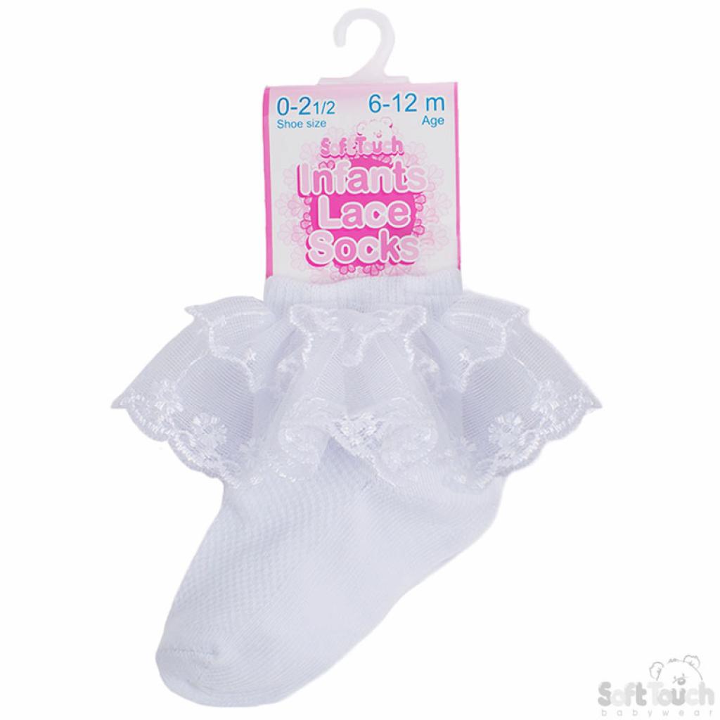 B.C. Onrecht gangpad witte kanten sokjes voor baby's - meetje-pettiskirts